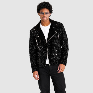 SL SEQUIN BIKER JACKET